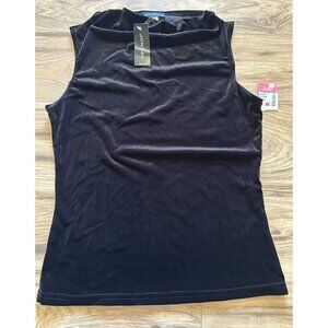 JONDEN Velvet Top Women’s M Minimalist Formal Evening Sleeveless NEW Career City